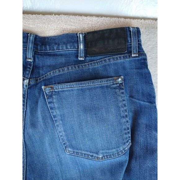 Eddie Bauer Flannel Lined Jeans Men's 36x34 Blue Denim Straight  Fit Medium Wash - Picture 13 of 16